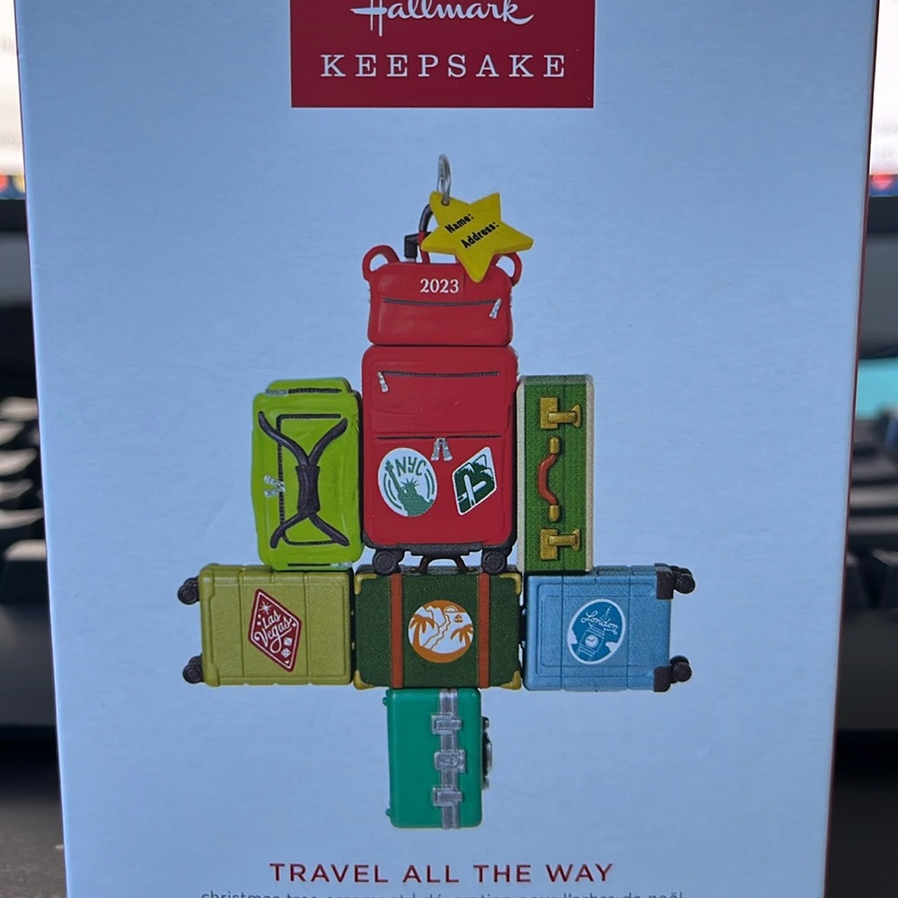 Travel all the way Hallmark ornament NEW